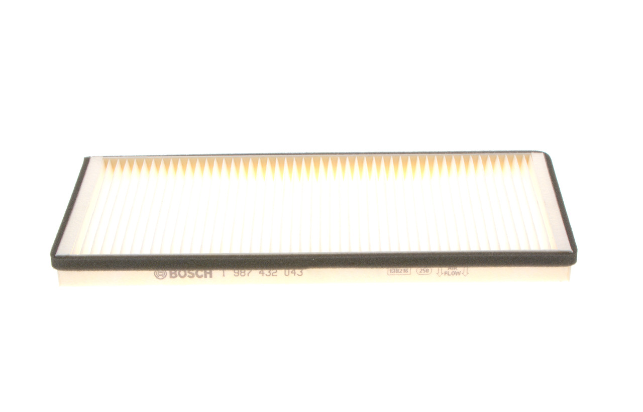 Pollenfilter 1 987 432 043 BOSCH Volkswagen LT 28-46 II Flatbed Vrachtwagen / Chassis (2DC, 2DF, 2DG, 2DL, 2DM) 2.8 TDI 2005 130 Pk