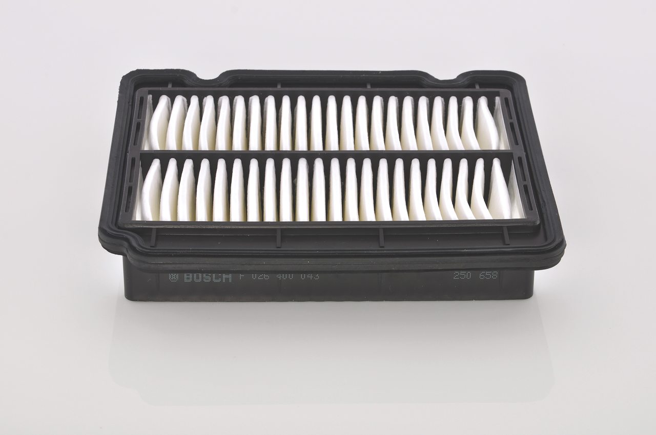 BOSCH F 026 400 043 air filter CHEVROLET Aveo / Kalos Hatchback (T250, T255) 1.2 LPG 81hp 2012
