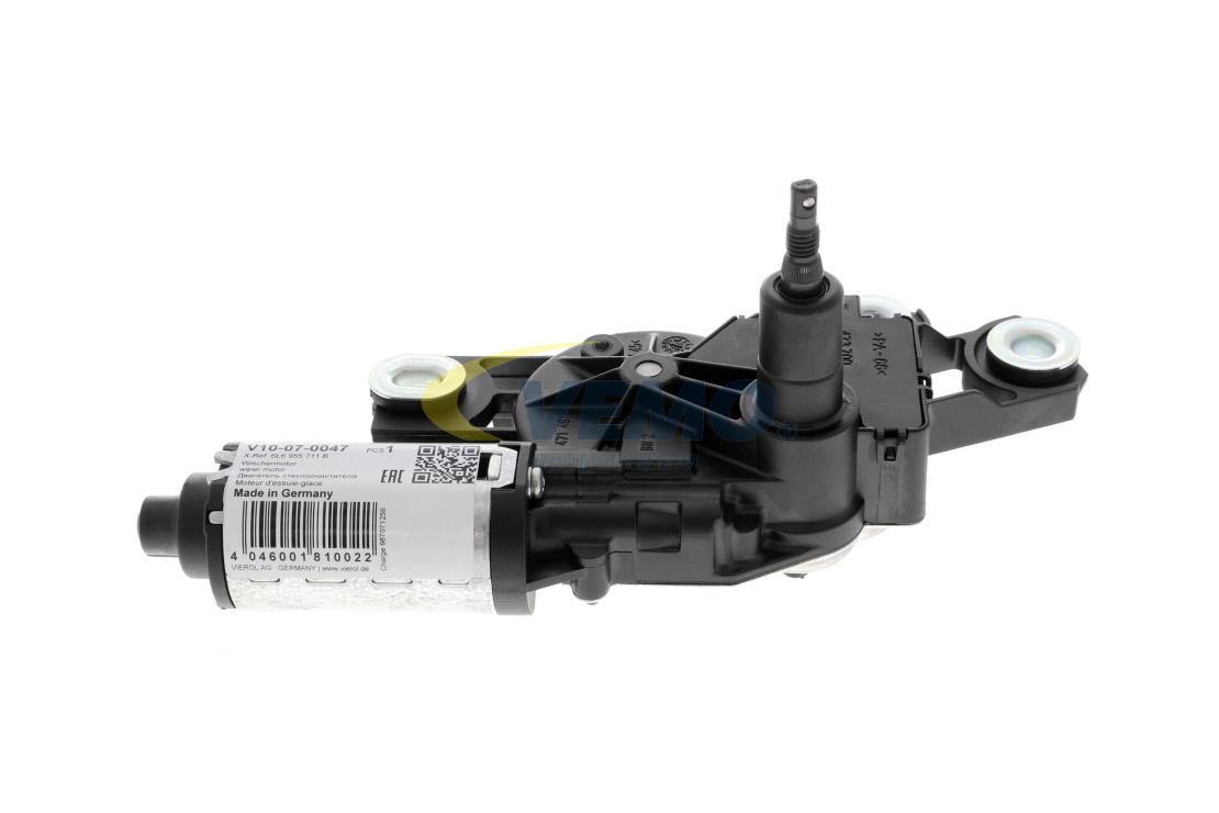 Número OEM 6L6 955 711 A - Motor del limpiaparabrisas V10-07-0047 SEAT, AUDI, SKODA