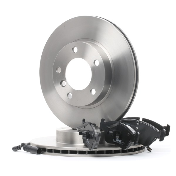 VAICO | Dischi e pastiglie Assale anteriore, EXPERT KITS +, Tipo disco freno: ventilato, Con contatto segnalazione usura, con materiale d'attrito freno V20-90001 BMW 3 Coupe (E46) 2006 economici online