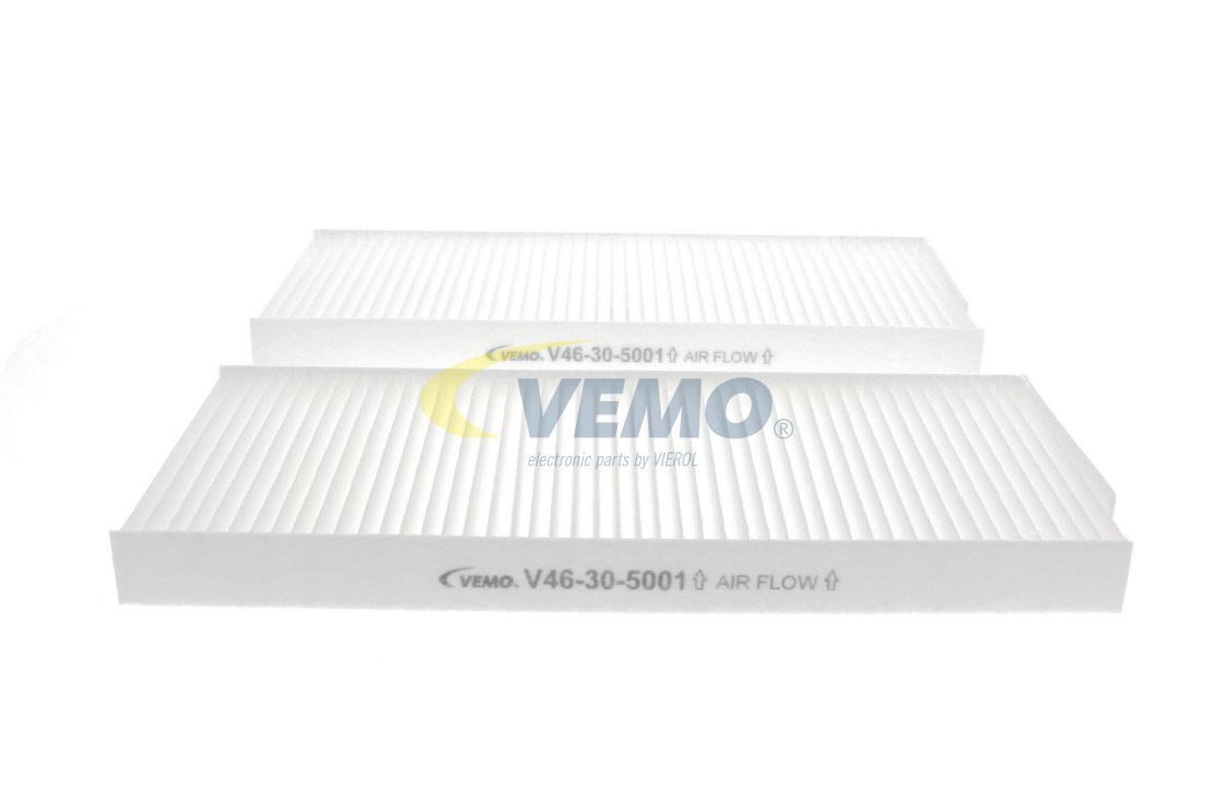 Pollenfilter V46-30-5001 VEMO RENAULT Kangoo II Express (FW) 1.5 dCi 90 (FW0G, FW05, FW08, FW11) 2014 90 Pk