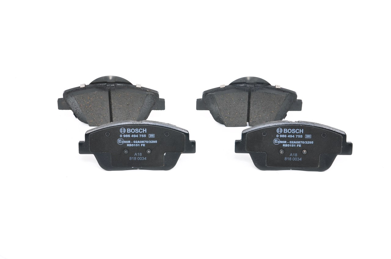 Numer OEM 58101 2TA50 - Klocki hamulcowe 0 986 494 755 HYUNDAI, KIA