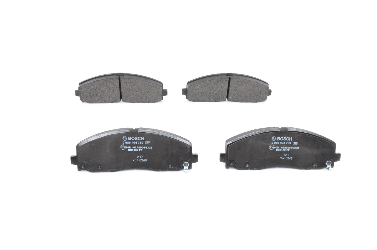 Freins JEEP Wrangler IV (JL): Plaquettes de frein BOSCH 0 986 494 769