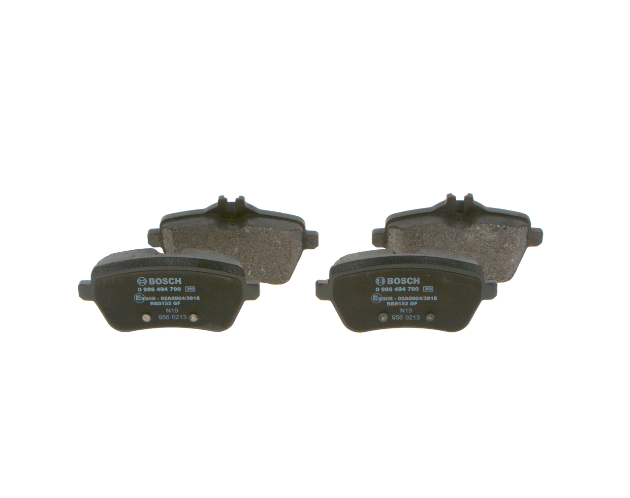 Número OEM 008 420 34 20 - Pastilhas de travão 0 986 494 790 MERCEDES-BENZ, MG