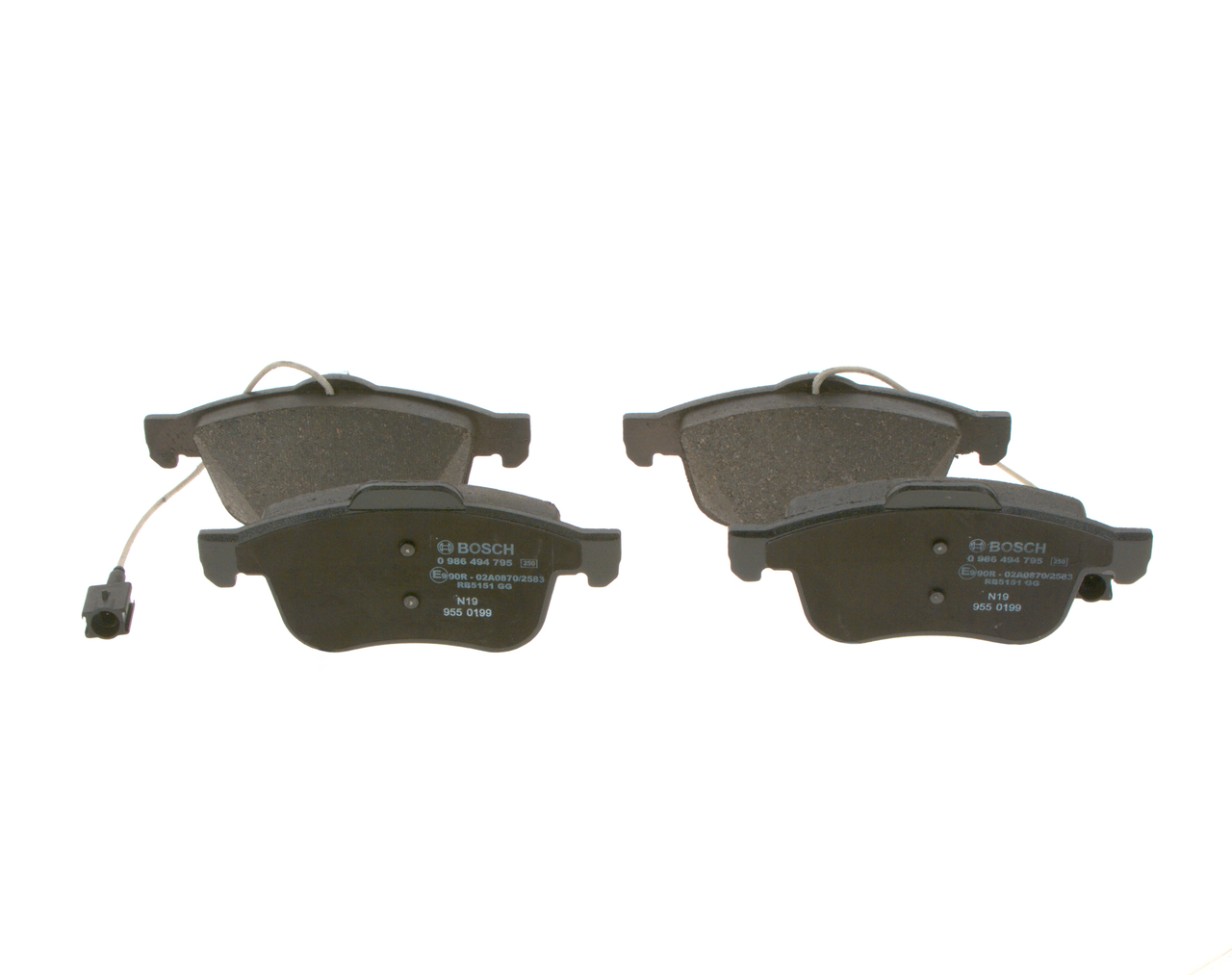 Remblok 0 986 494 795 BOSCH FIAT Doblo II Flatbed Vrachtwagen/Chassis (263) 1.3 D Multijet (263HXT1A, 263YXT1A, 263YYA1A, 263HYA1A) 2021 80 Pk