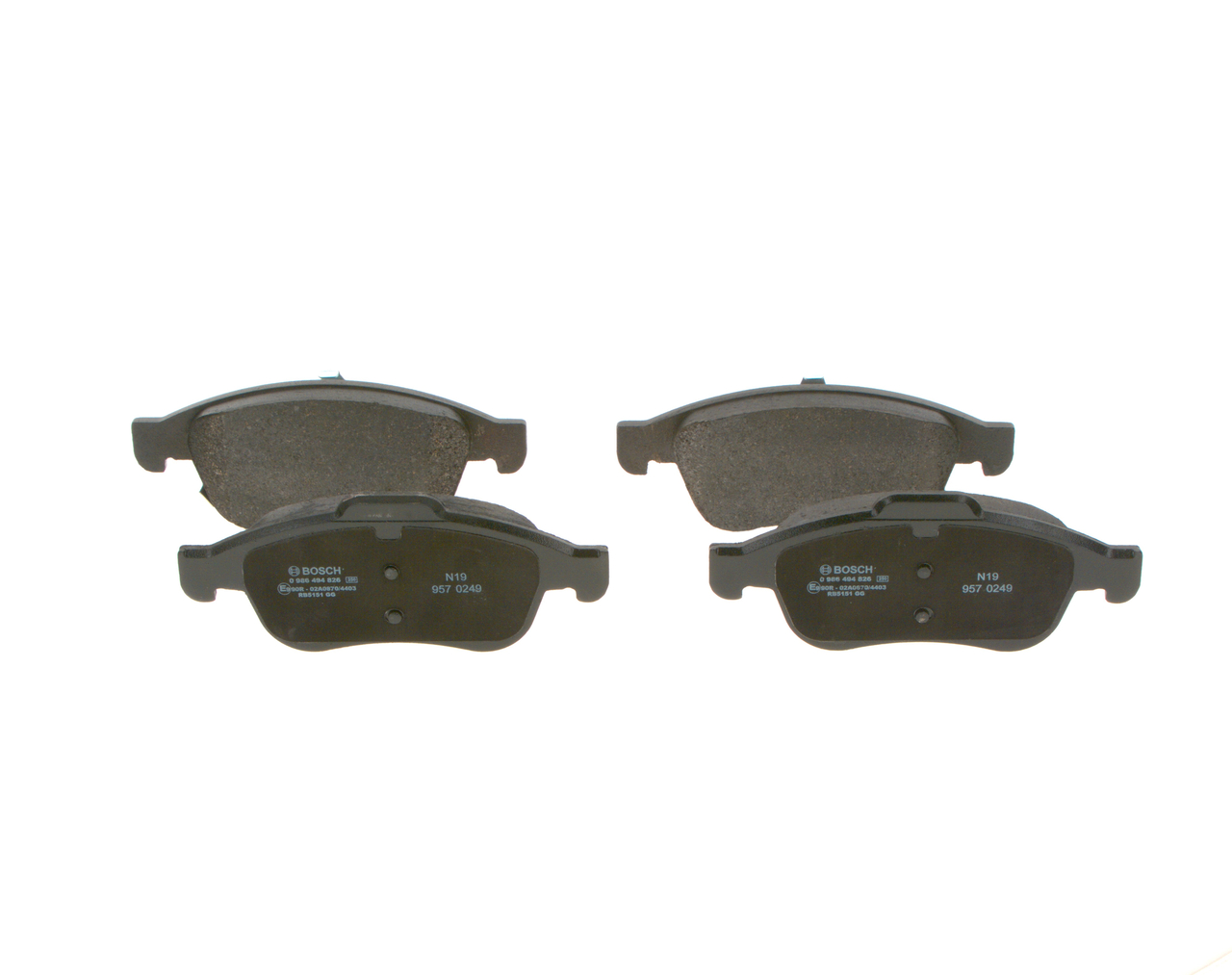 BOSCH 0 986 494 826 Bremsklötze FIAT 500X (334)