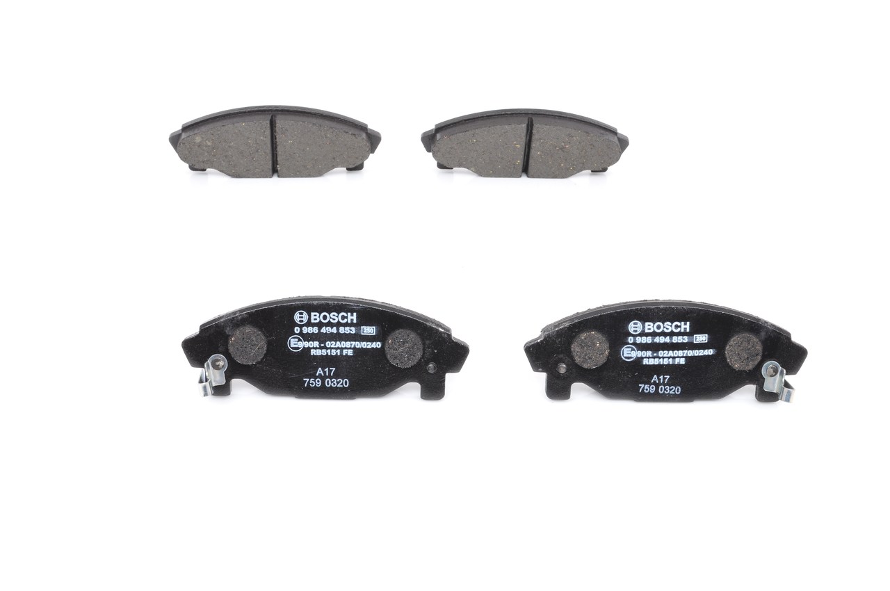 order BOSCH (0 986 494 853) Brake pad set