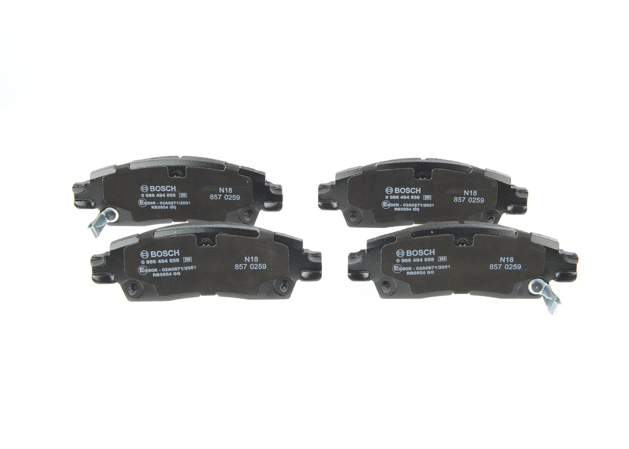 BOSCH 0 986 494 858 Bremssteine CHEVROLET Trailblazer (KC_)