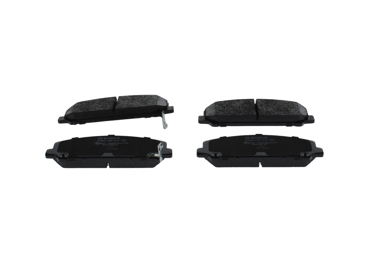 Numer OEM D1060-9FE0A - Klocki hamulcowe 0 986 495 375 NISSAN, INFINITI