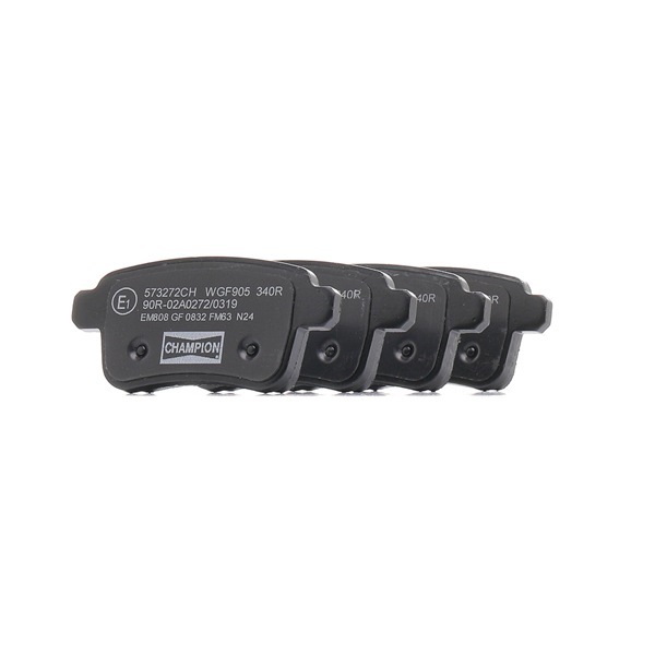 Bremsbelag 573272CH CHAMPION RENAULT Kangoo II Express (FW) 1.5 dCi 90 (FW0G, FW05, FW08, FW11) 2022 90 PS