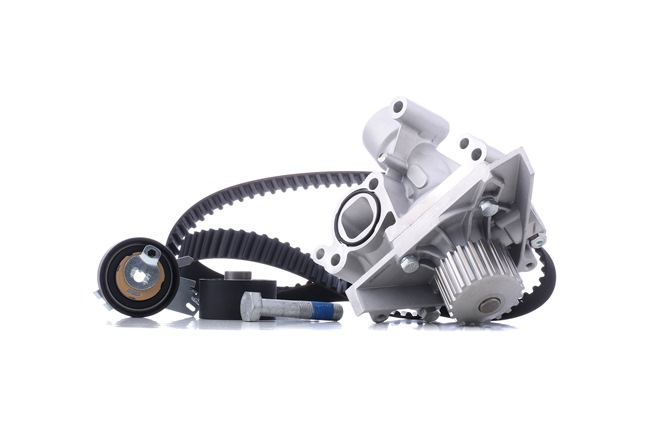 Zahnriemensatz mit Wasserpumpe 3096W0047 RIDEX CITROËN C4 I Picasso (UD) 2.0 i 16V 2009 140 PS