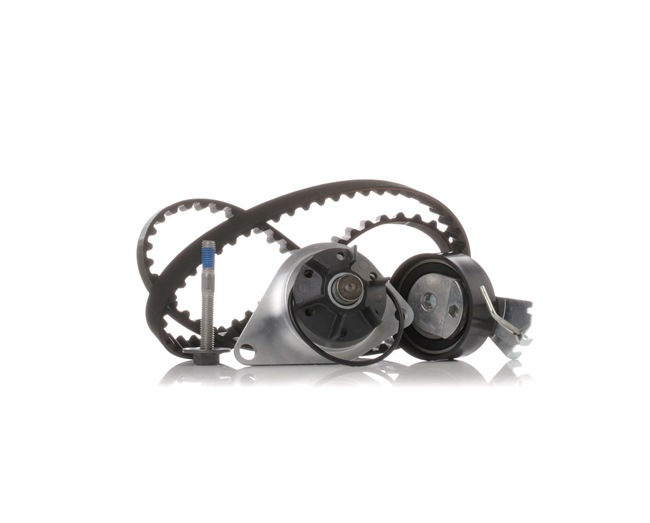 Zahnriemensatz mit Wasserpumpe 3096W0049 RIDEX CITROËN C3 II (SC) 1.1 i 2010 60 PS