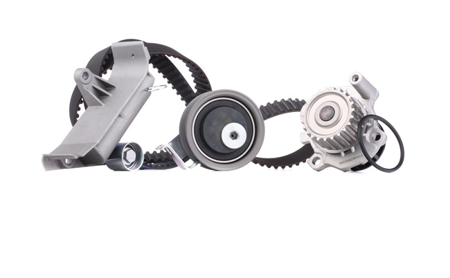 RIDEX | Zahnriemen + Wasserpumpe mit Anbau-/Befestigungsmaterial, mit Wasserpumpe, Zähnez.: 150, mit Schraube, mit Spanndämpfer, Spannrolle 3096W0090 AUDI TT Coupe (8N3) 1998 günstig online