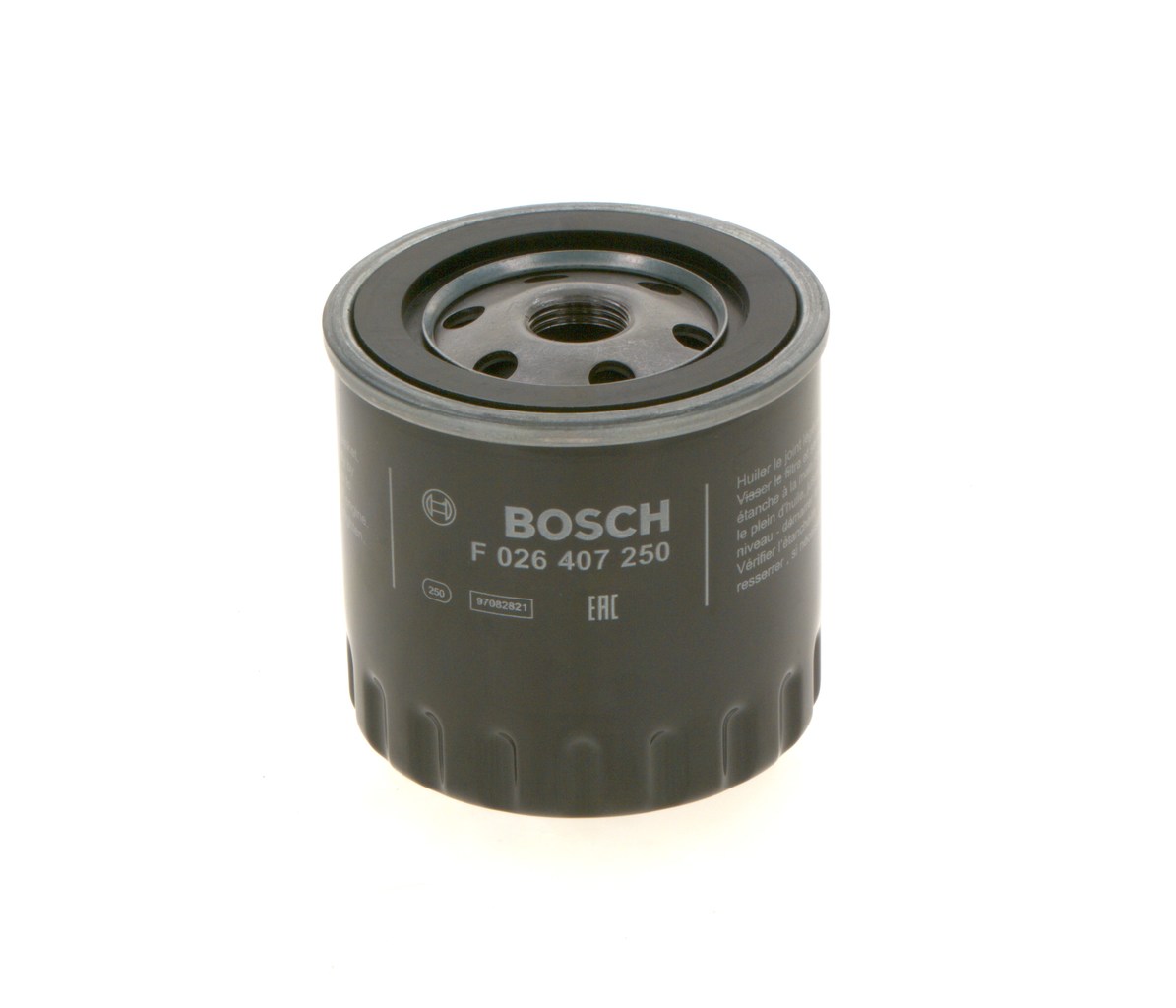 BOSCH F 026 407 250 oil filter PEUGEOT 205 II Hatchback 1.4 72hp 1987