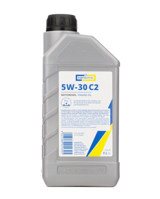 CARTECHNIC 40 27289 01439 5 Engine oil TOYOTA Yaris Hatchback (_P13_) 1.5 109 hp Petrol 2015