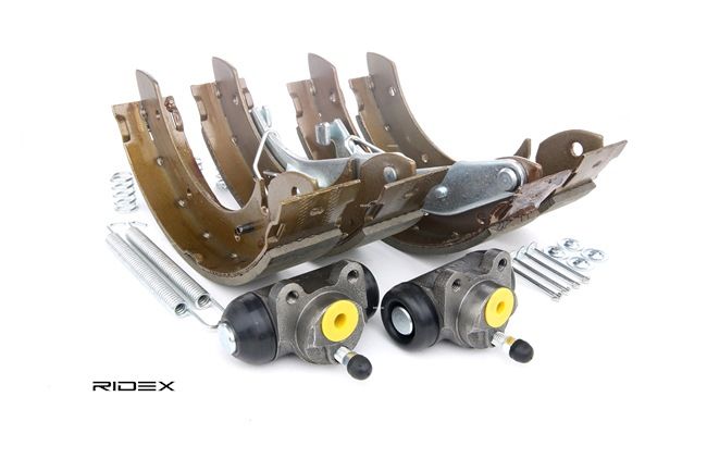 RIDEX 3859B0005 brake set, drum brakes PEUGEOT Partner Origin Van (G_) 1.9 D 69hp 2008