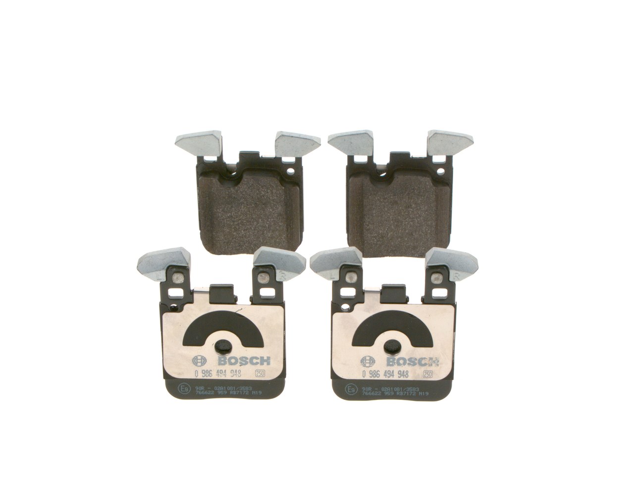 OEM-Nummer 34 21 2 284 989 - Bremsbeläge 0 986 494 948 BMW, MINI
