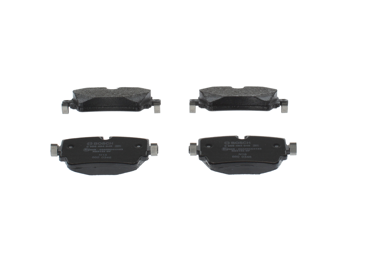 Numero OEM T2R 7946 - Kit pastiglie freni 0 986 494 949 LAND ROVER, JAGUAR