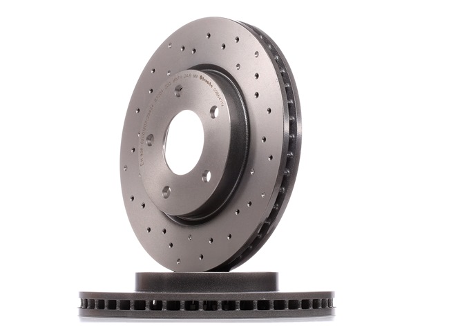 BREMBO | Disco freno rivestito, ad alto tenore di carbonio, perforato/ventilazione interna 09.B647.1X MITSUBISHI Lancer VII Sedan (CS_A, CT_A) 2001 economici online