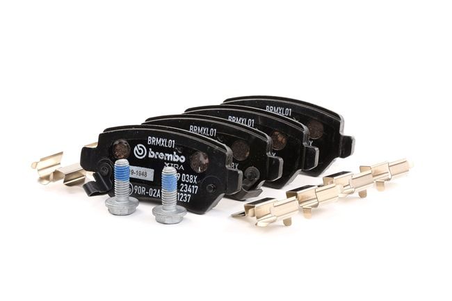 BREMBO | Pastillas con avisador acústico de desgaste, con tornillos pinza freno, Chapa antichirridos, con accesorios P 59 038X KIA Venga (YN) 2015 baratos online