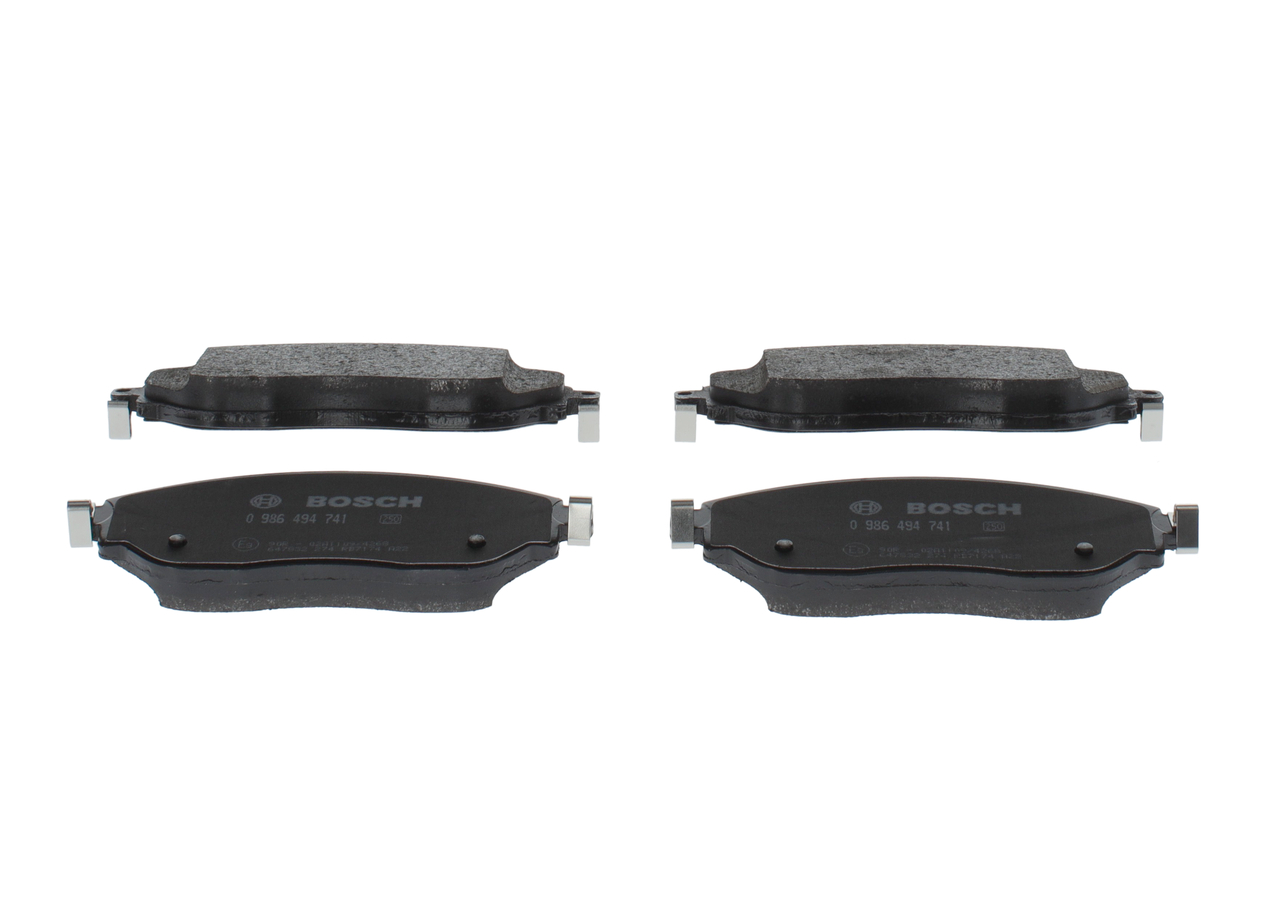 Numéro OEM 4106 000 Q1H - Plaquettes de frein 0 986 494 741 RENAULT, FIAT, NISSAN, INFINITI