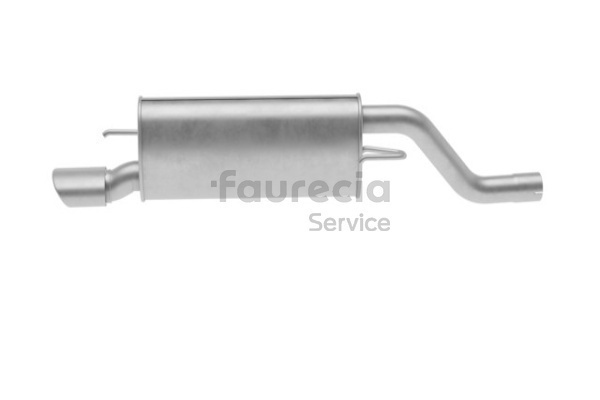 Faurecia FS01307 Exhaust silencer ALFA ROMEO MITO (955) 1.6 JTDM 115 hp Diesel 2014