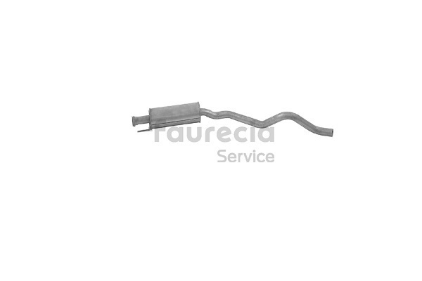 Panela de escape central FS40389 Faurecia OPEL Astra G CC (T98) 2.0 16V (F08, F48) 2000 136 cv