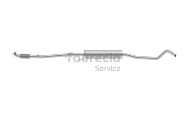 Faurecia FS40472 middle silencer VAUXHALL Corsa Mk2 (C) Hatchback (X01) 1.2 16V (F08, F68) 75hp 2006