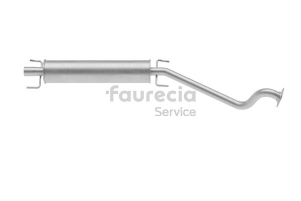 Uitlaat middendemper FS40491 Faurecia OPEL Astra G CC (T98) 1.6 LPG (F08, F48) 2004 103 Pk