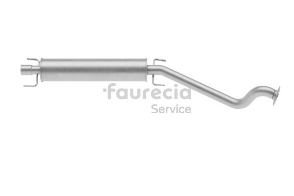 Forreste lyddæmper FS40504 Faurecia OPEL Astra G CC (T98) 2.0 DI (F08, F48) 2000 82 HK