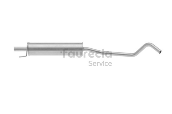 Mittelschalldämpfer Attrappe FS40512 Faurecia OPEL Corsa C Schrägheck (X01) 1.0 (F08, F68) 2002 58 PS