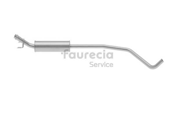 Faurecia FS45232 Front silencer CITROËN C4 I (LC_) 1.6 VTi 120 hp Petrol 2011