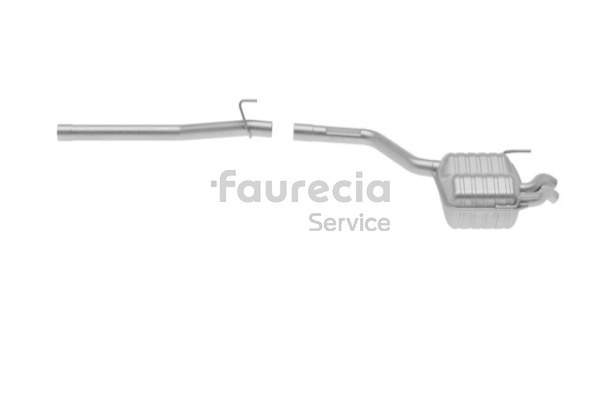 Numer OEM 202 490 15 21 - Tłumik końcowy FS50173 MERCEDES-BENZ