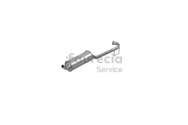 Faurecia FS55028 exhaust silencer RENAULT Clio I Hatchback 1.4 (B57J, C57J, B57P) 75hp 1996