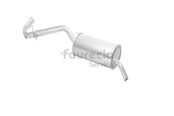 Faurecia FS55450 exhaust silencer RENAULT Clio I Hatchback 1.4 (B57J, C57J, B57P) 75hp 1995