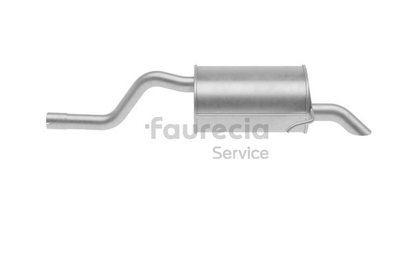 Faurecia FS55575 exhaust silencer RENAULT Clio II Hatchback (BB, CB) 1.4 16V 95hp 2004