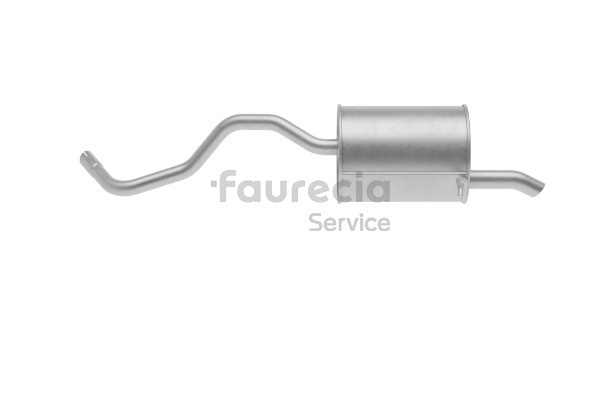 Panela de escape traseira FS55598 Faurecia RENAULT Clio IV Hatchback (BH) 1.2 16V (BHA1, BHAK, BHMG, BHMK) 2015 75 cv