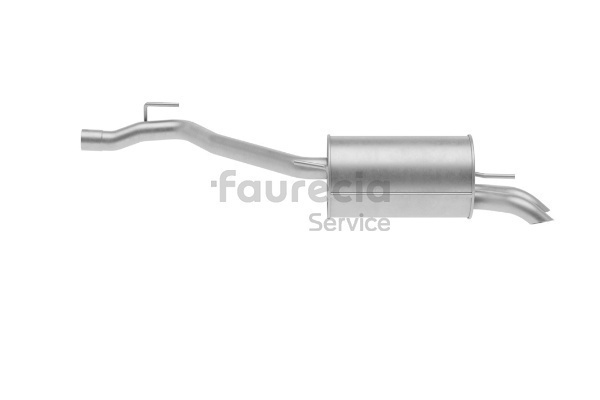 Faurecia FS80474 exhaust silencer Volkswagen Transporter T4 Minibus (70B, 70C, 7DB, 7DK, 70J, 70K, 7DC, 7DJ) 2.5 TDI 102hp 1995