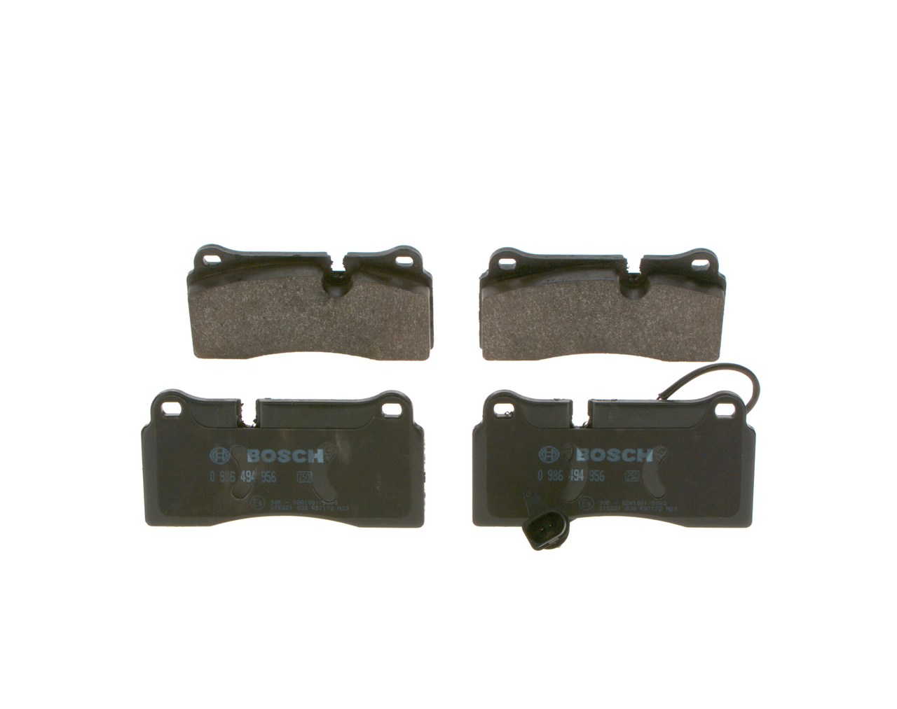 Numéro OEM 4L0 698 451 C - Plaquettes de frein 0 986 494 956 AUDI, SEAT, SKODA