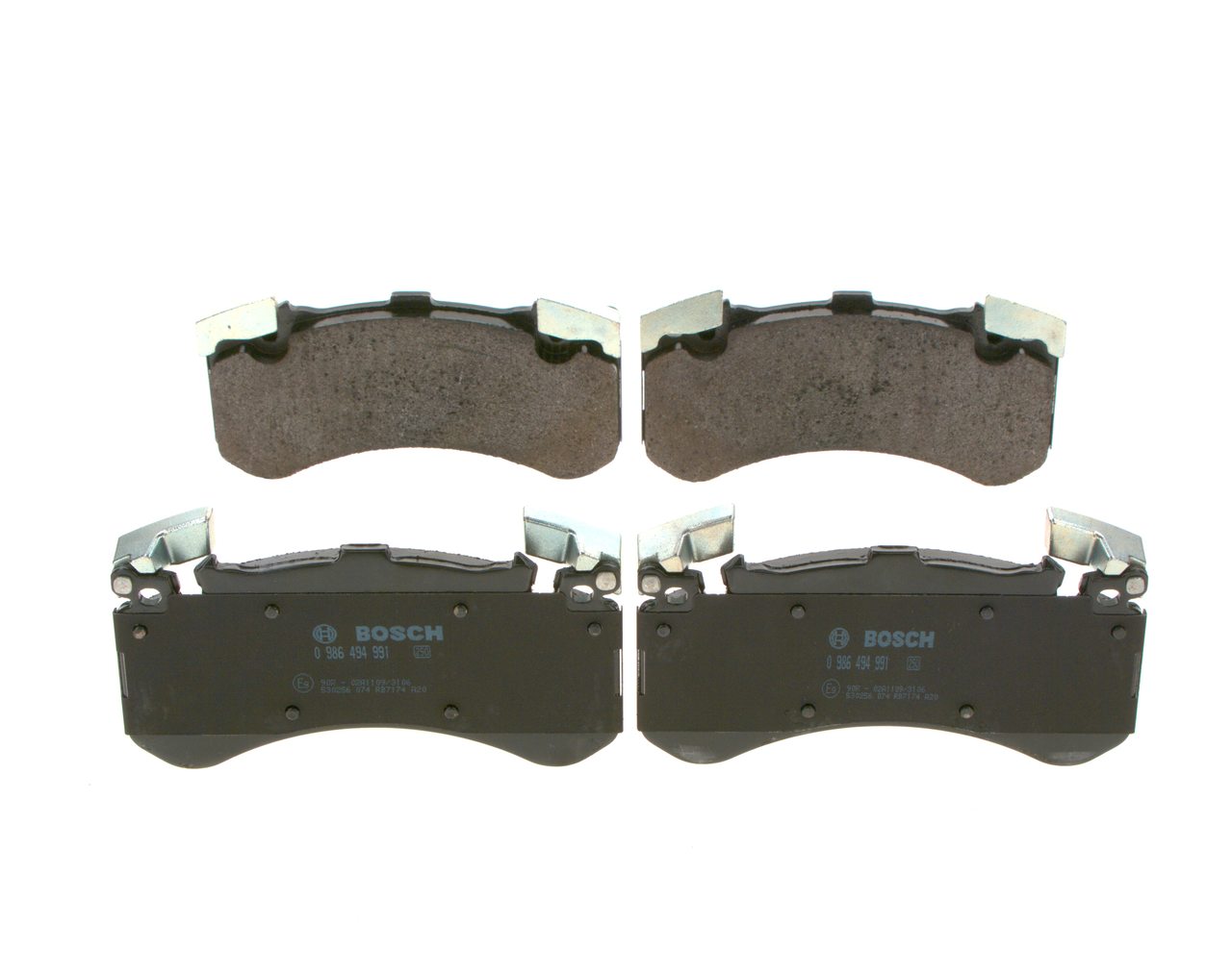 Número OEM 4H0 698 151 F - Pastilhas de travão 0 986 494 991 VW, AUDI, SEAT, SKODA