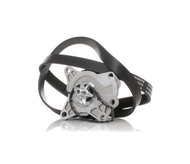 Numéro OEM 5750 QL - Pompe à eau+Jeu de courroie trapézoïdale à nervures 4172P0007 RENAULT, PEUGEOT, CITROËN, OPEL, FIAT