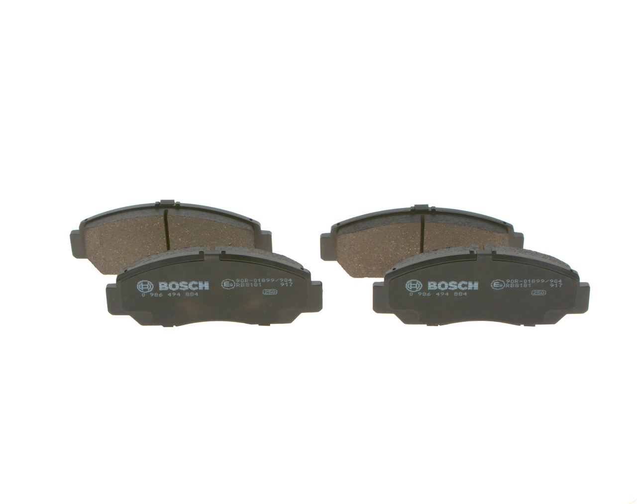 Número OEM 58101 3ED02 - Juego de pastillas de freno 0 986 494 884 HYUNDAI, KIA