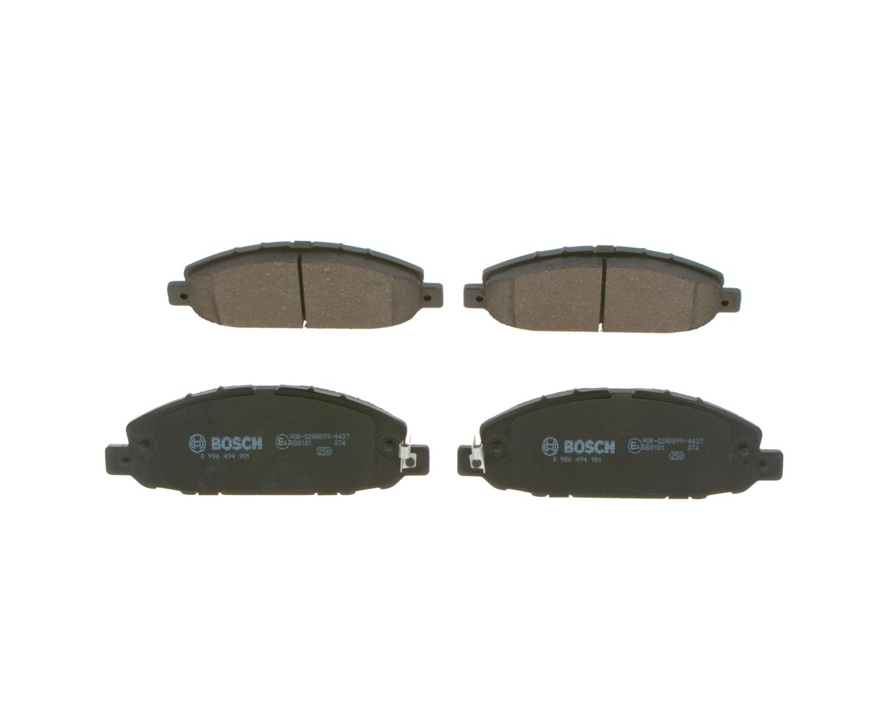 Numer OEM D1060 3XA0A - Klocki hamulcowe 0 986 494 901 NISSAN, INFINITI, ISUZU