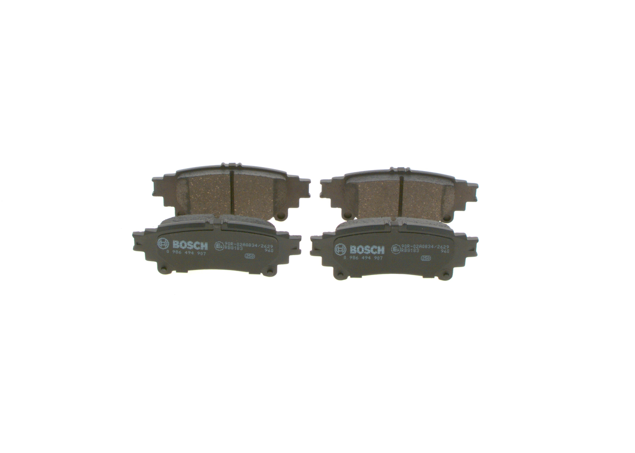 OEM-nummer 04466 47050 - Remblokken 0 986 494 907 TOYOTA, DAIHATSU, LEXUS, SATURN, WIESMANN