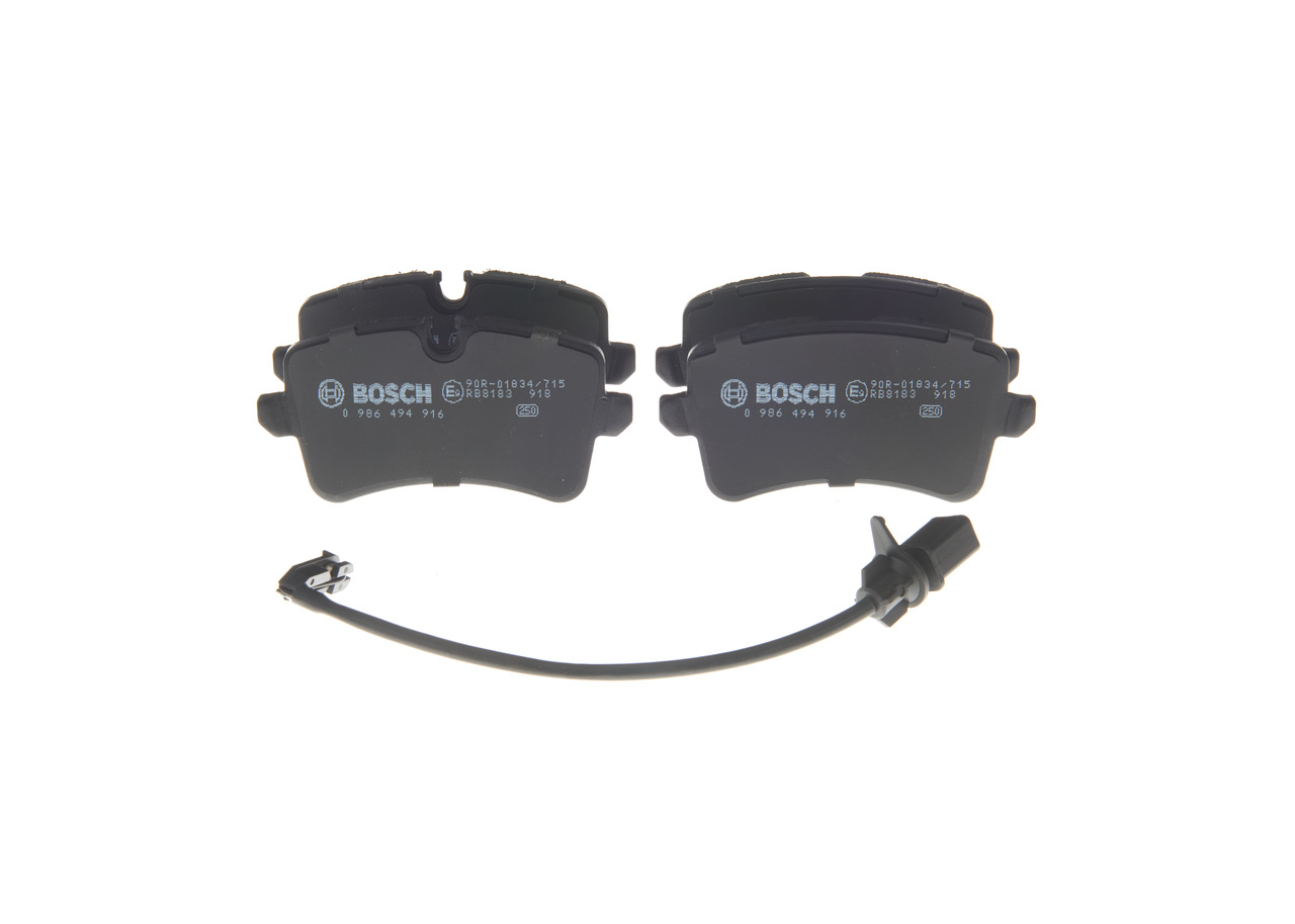 Número OEM 4G0 698 451 B - Juego de pastillas de freno 0 986 494 916 SEAT, AUDI, SKODA, PORSCHE