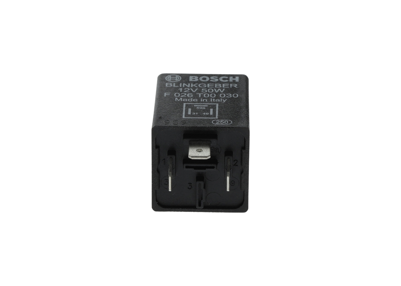 Numer OEM 604 025 9 - Przekaźnik kierunkowskazów F 026 T00 030
