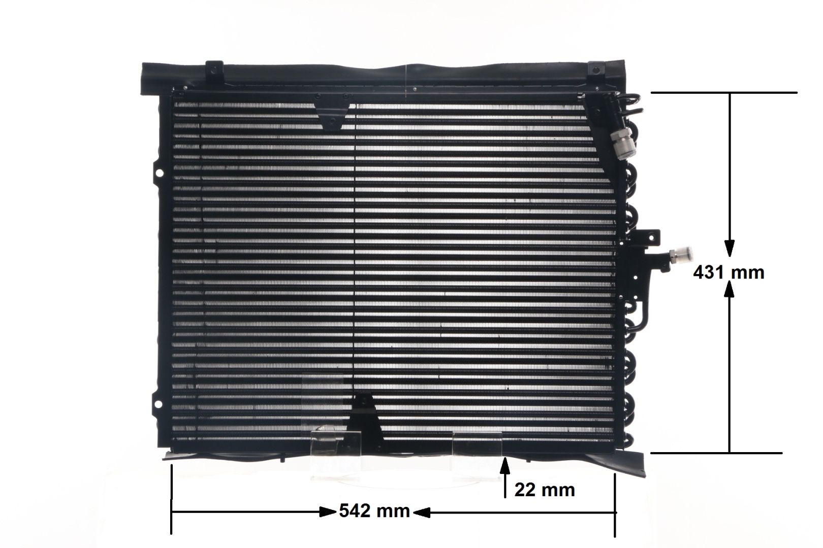 Numer OEM A 124 830 17 70 - Skraplacz, klimatyzacja AC 133 000S MERCEDES-BENZ, VOLVO, JAGUAR