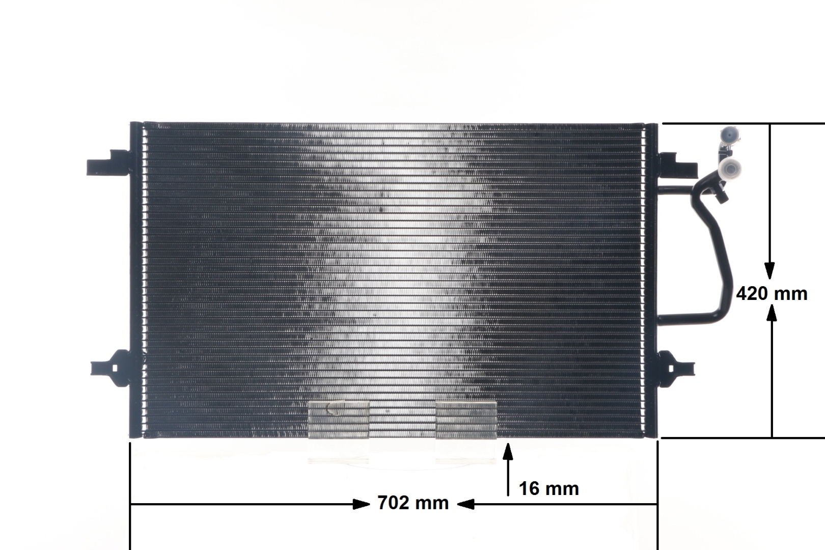 Condensor voor airco AC 181 000S MAHLE ORIGINAL AUDI A8 D2 (4D2, 4D8) 3.7 1998 230 Pk