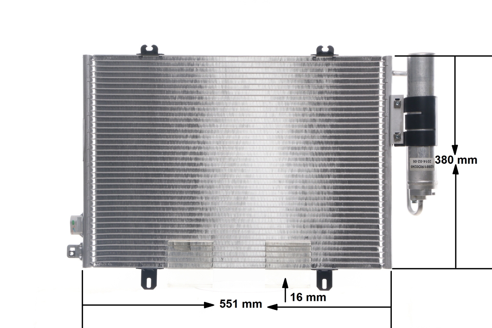 Kondensator Klimaanlage AC 221 000S MAHLE ORIGINAL RENAULT Clio II Schrägheck (BB, CB) 1.4 (B/CB0C, B/CB0S) 2005 75 PS