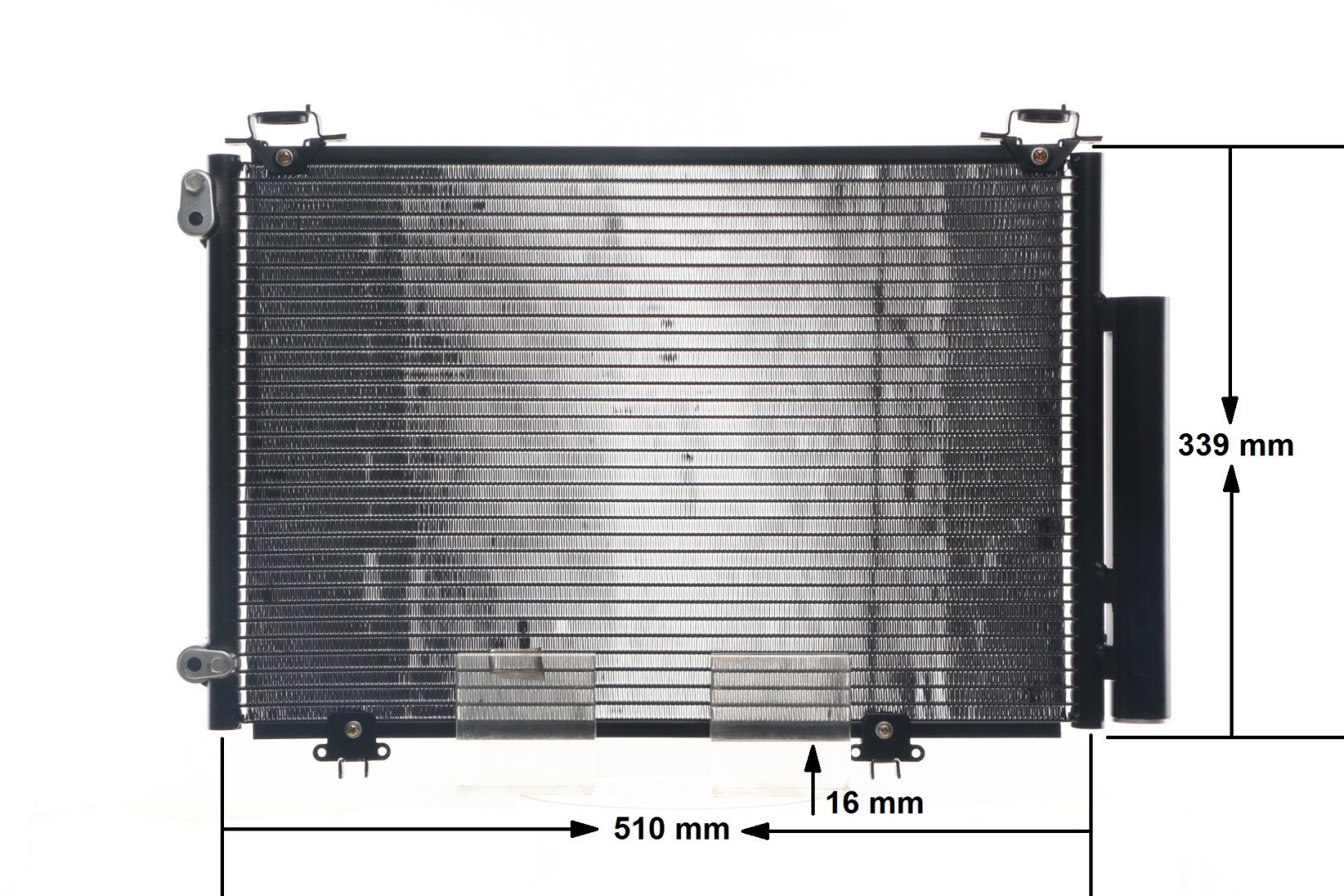 Condensor voor airco AC 292 000S MAHLE ORIGINAL TOYOTA Yaris I Hatchback (P1) 1.4 D-4D (NLP10_) 2004 75 Pk